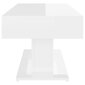 vidaXL Sohvapöytä korkeakiilto valkoinen 96x50x45 cm lastulevy hinta ja tiedot | Sohvapöydät | hobbyhall.fi