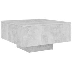 vidaXL Sohvapöytä betoninharmaa 60x60x31,5 cm lastulevy hinta ja tiedot | Sohvapöydät | hobbyhall.fi
