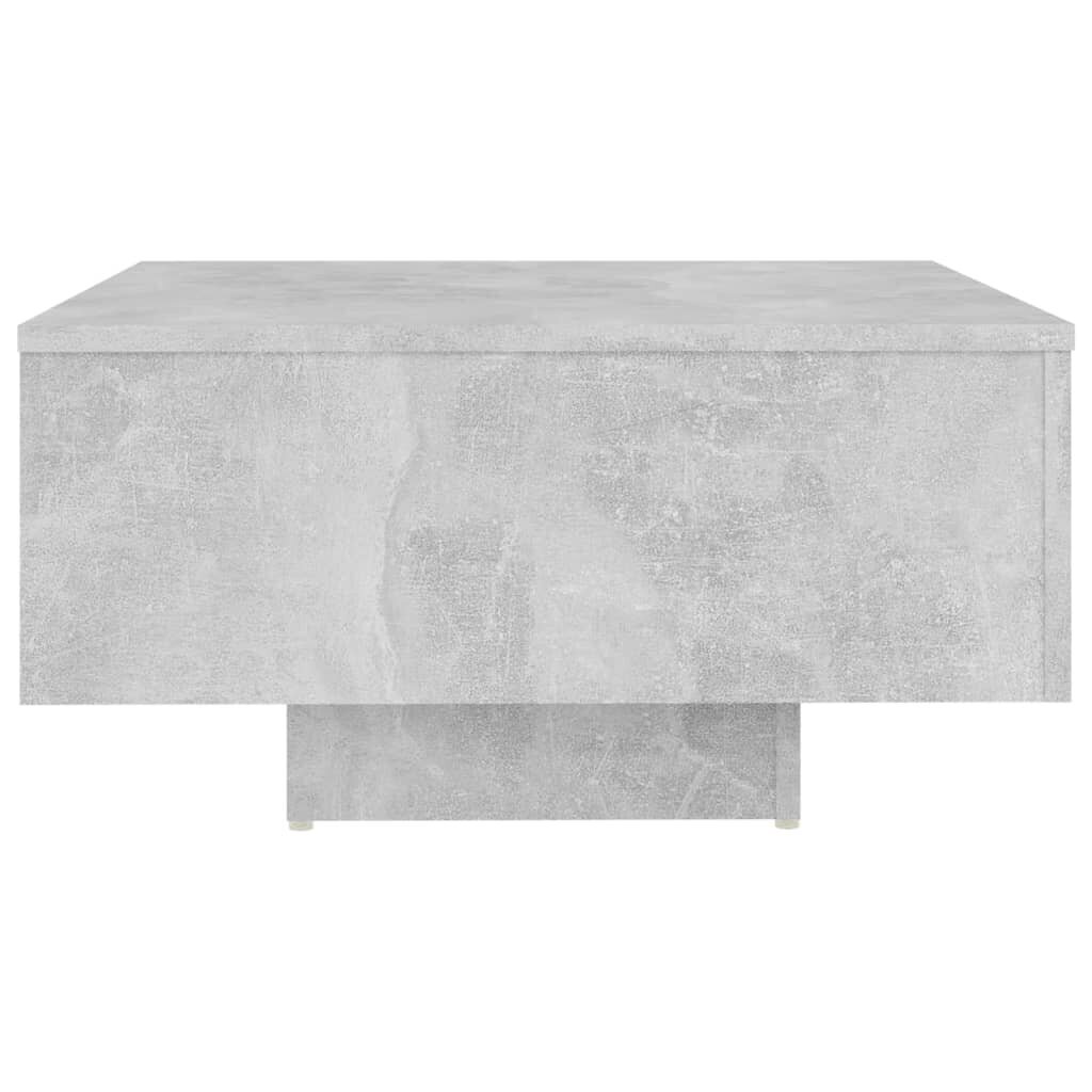 vidaXL Sohvapöytä betoninharmaa 60x60x31,5 cm lastulevy hinta ja tiedot | Sohvapöydät | hobbyhall.fi