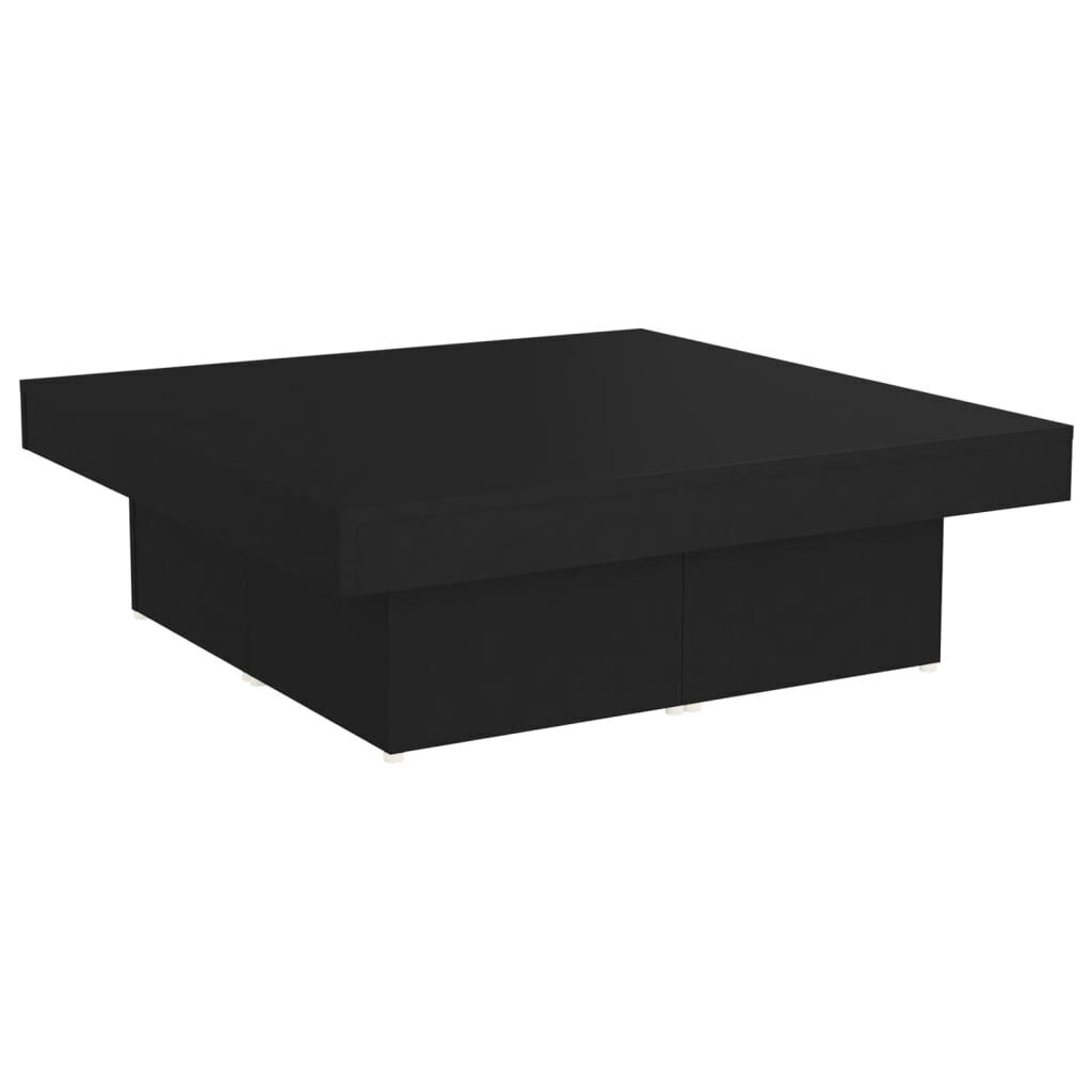 vidaXL Sohvapöytä musta 90x90x28 cm lastulevy hinta ja tiedot | Sohvapöydät | hobbyhall.fi