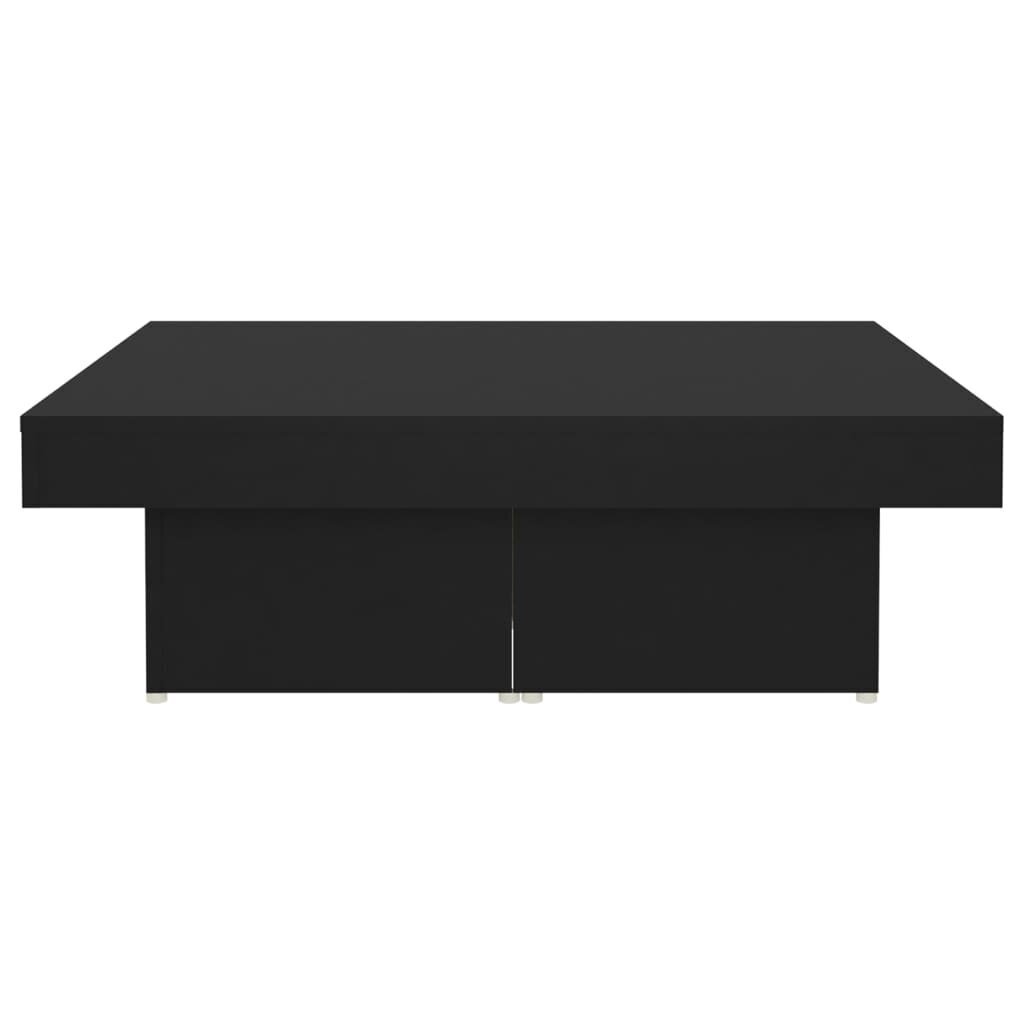 vidaXL Sohvapöytä musta 90x90x28 cm lastulevy hinta ja tiedot | Sohvapöydät | hobbyhall.fi