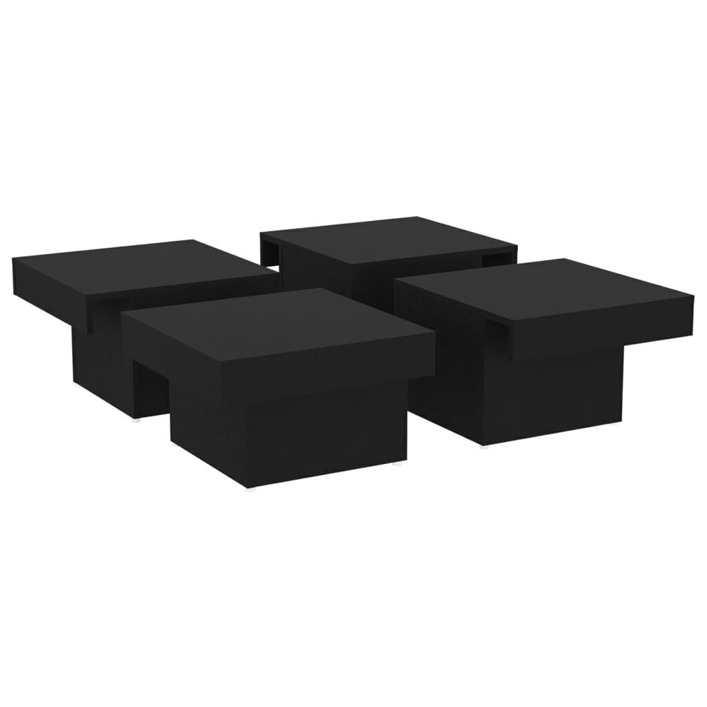 vidaXL Sohvapöytä musta 90x90x28 cm lastulevy hinta ja tiedot | Sohvapöydät | hobbyhall.fi
