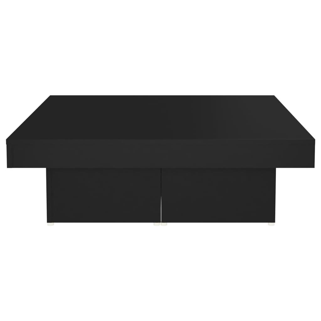 vidaXL Sohvapöytä musta 90x90x28 cm lastulevy hinta ja tiedot | Sohvapöydät | hobbyhall.fi