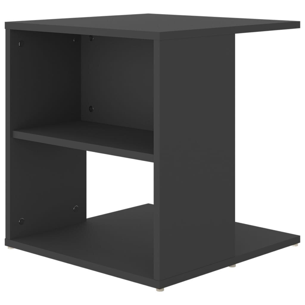 vidaXL Sivupöytä harmaa 45x45x48 cm lastulevy hinta ja tiedot | Sohvapöydät | hobbyhall.fi