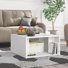 vidaXL Sohvapöydät 4 kpl valkoinen 33x33x33 cm lastulevy hinta ja tiedot | Sohvapöydät | hobbyhall.fi
