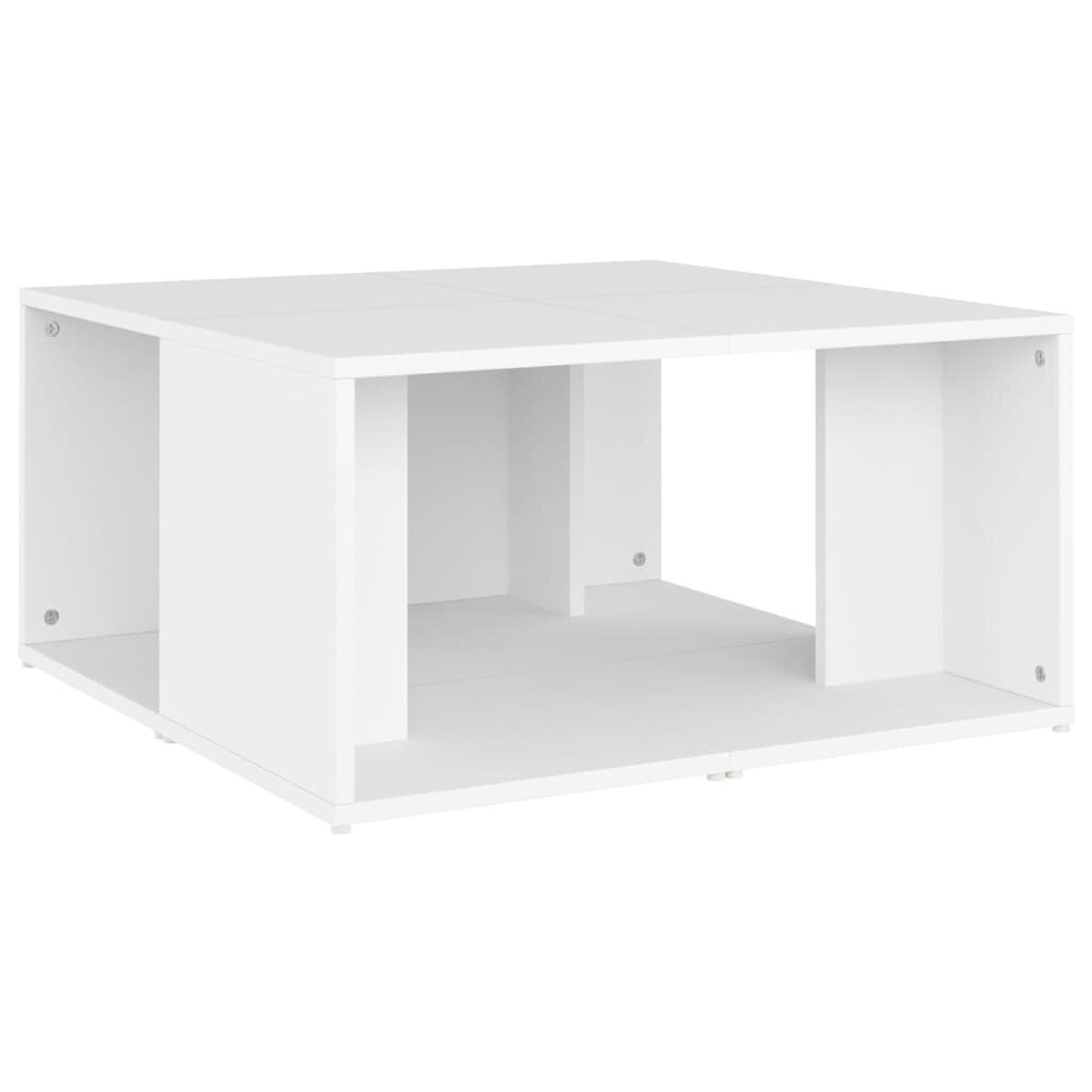 vidaXL Sohvapöydät 4 kpl valkoinen 33x33x33 cm lastulevy hinta ja tiedot | Sohvapöydät | hobbyhall.fi