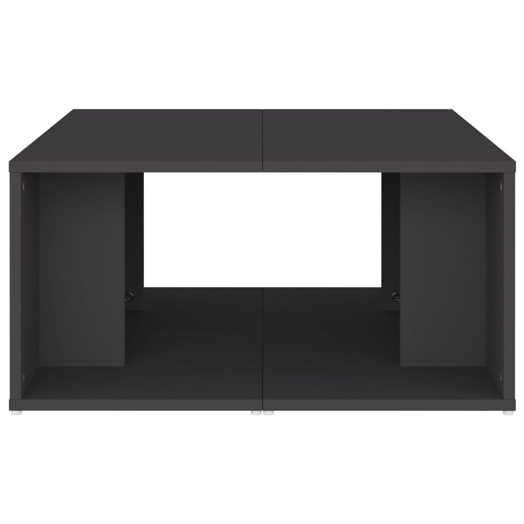 vidaXL Sohvapöydät 4 kpl harmaa 33x33x33 cm lastulevy hinta ja tiedot | Sohvapöydät | hobbyhall.fi