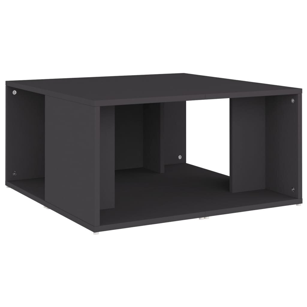 vidaXL Sohvapöydät 4 kpl harmaa 33x33x33 cm lastulevy hinta ja tiedot | Sohvapöydät | hobbyhall.fi