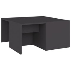 vidaXL Sohvapöydät 4 kpl harmaa 33x33x33 cm lastulevy hinta ja tiedot | Sohvapöydät | hobbyhall.fi