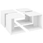 vidaXL Sohvapöydät 4 kpl korkeakiilto valkoinen 33x33x33 cm lastulevy hinta ja tiedot | Sohvapöydät | hobbyhall.fi