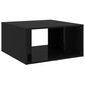 vidaXL Sohvapöydät 4 kpl korkeakiilto musta 33x33x33 cm lastulevy hinta ja tiedot | Sohvapöydät | hobbyhall.fi