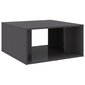 vidaXL Sohvapöydät 4 kpl korkeakiilto harmaa 33x33x33 cm lastulevy hinta ja tiedot | Sohvapöydät | hobbyhall.fi