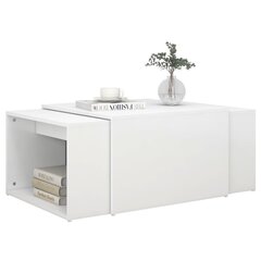 vidaXL 3-osainen Sohvapöytäsarja valkoinen 60x60x30 cm lastulevy hinta ja tiedot | Sohvapöydät | hobbyhall.fi