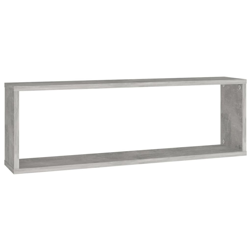 vidaXL Kuutioseinähyllyt 4 kpl betoninharmaa 80x15x26,5 cm lastulevy hinta ja tiedot | Hyllyt | hobbyhall.fi