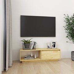 vidaXL TV-taso 110x30x33,5 cm täysi mänty hinta ja tiedot | TV-tasot | hobbyhall.fi