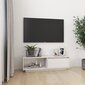 vidaXL TV-taso valkoinen 110x30x33,5 cm täysi mänty hinta ja tiedot | TV-tasot | hobbyhall.fi