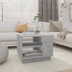 vidaXL Sohvapöytä betoninharmaa 55x55x43 cm lastulevy hinta ja tiedot | Sohvapöydät | hobbyhall.fi