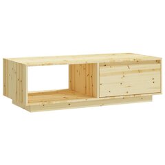 vidaXL Sohvapöytä 110x50x33,5 cm täysi kuusi hinta ja tiedot | Sohvapöydät | hobbyhall.fi