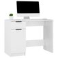 vidaXL Työpöytä valkoinen 100x50x75 cm tekninen puu hinta ja tiedot | Tietokonepöydät ja työpöydät | hobbyhall.fi