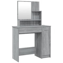 vidaXL Peilipöytä harmaa Sonoma 86,5x35x136 cm hinta ja tiedot | Peilipöydät | hobbyhall.fi