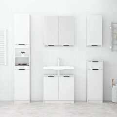 vidaXL Seinäkiinnitettävä kylpyhuoneen kaappi korkeak valk 32x20x67 cm hinta ja tiedot | Kylpyhuonekaapit | hobbyhall.fi