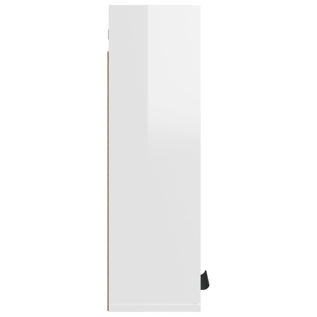 vidaXL Seinäkiinnitettävä kylpyhuoneen kaappi korkeak valk 32x20x67 cm hinta ja tiedot | Kylpyhuonekaapit | hobbyhall.fi