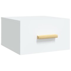 vidaXL Seinäkiinnitettävä yöpöytä valkoinen 35x35x20 cm hinta ja tiedot | Yöpöydät | hobbyhall.fi