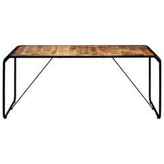 vidaXL Ruokapöytä 180x90x76 cm täysi karkea mangopuu hinta ja tiedot | Ruokapöydät | hobbyhall.fi