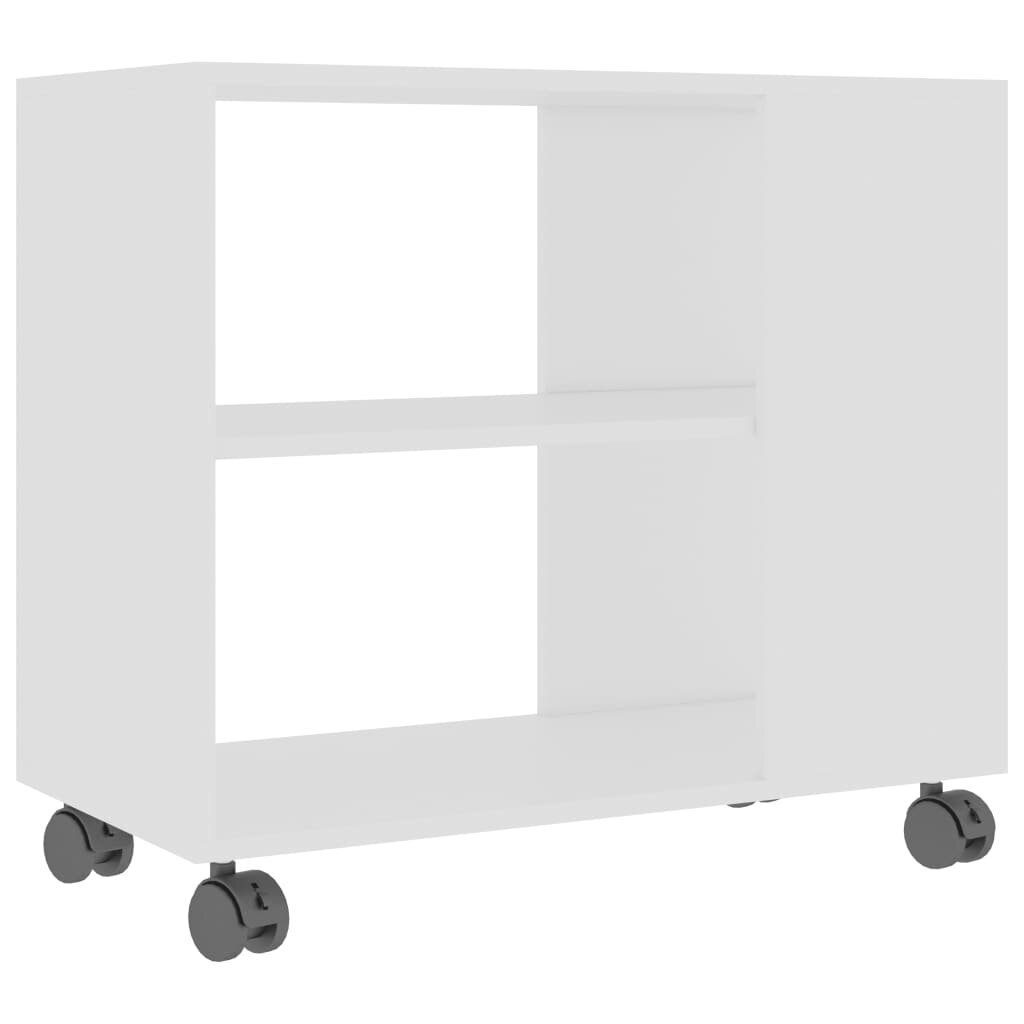 vidaXL Sivupöytä valkoinen 70x35x55 cm tekninen puu hinta ja tiedot | Sohvapöydät | hobbyhall.fi