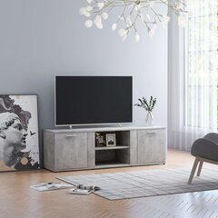 vidaXL TV-taso betoninharmaa 120x34x37 cm lastulevy hinta ja tiedot | TV-tasot | hobbyhall.fi