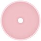 vidaXL Ylellinen pesuallas pyöreä matta pinkki 32,5x14 cm keraami hinta ja tiedot | Pesualtaat | hobbyhall.fi