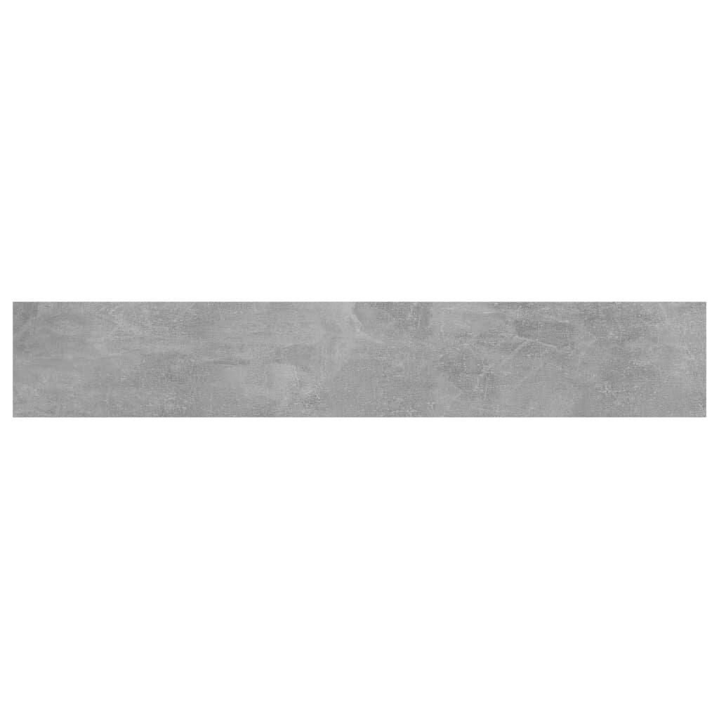 vidaXL Kirjahyllytasot 4 kpl betoninharmaa 60x10x1,5 cm lastulevy hinta ja tiedot | Hyllyt | hobbyhall.fi