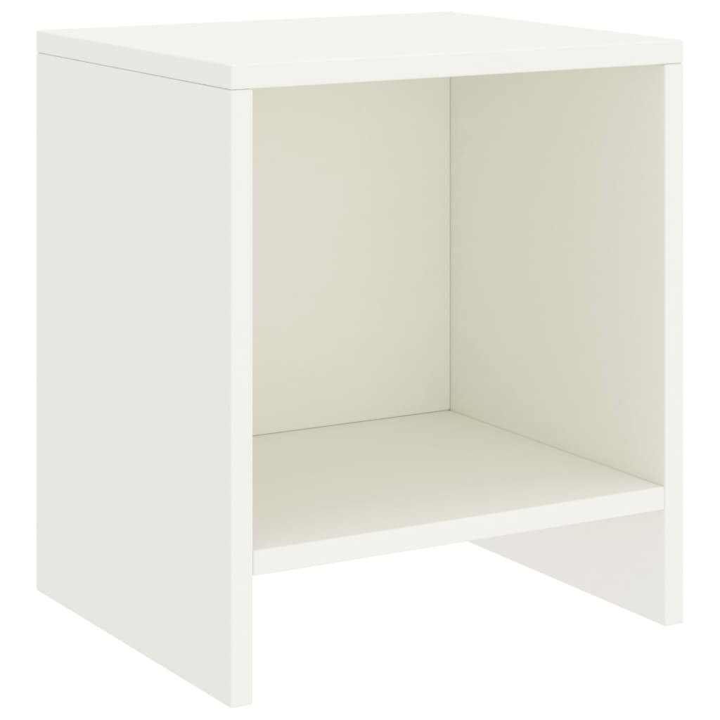 vidaXL Yöpöydät 2 kpl valkoinen 35x30x40 cm täysi mänty hinta ja tiedot | Yöpöydät | hobbyhall.fi