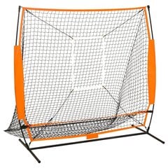 vidaXL Baseball-harjoitusverkko useaan lajiin musta 174x76x158,5 cm hinta ja tiedot | Baseball | hobbyhall.fi
