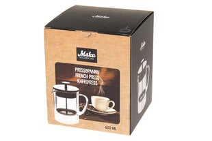 Maku Pressopannu lasia/terästä 600 ml hinta ja tiedot | Maku Koti ja keittiö | hobbyhall.fi