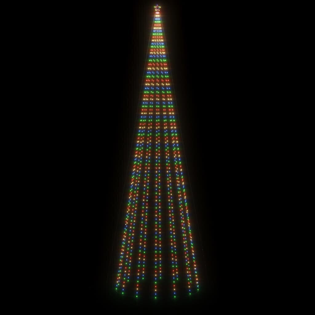 vidaXL Joulukuusi piikillä 1134 moniväristä LED-valoa 800 cm hinta ja tiedot | Joulukoristeet | hobbyhall.fi