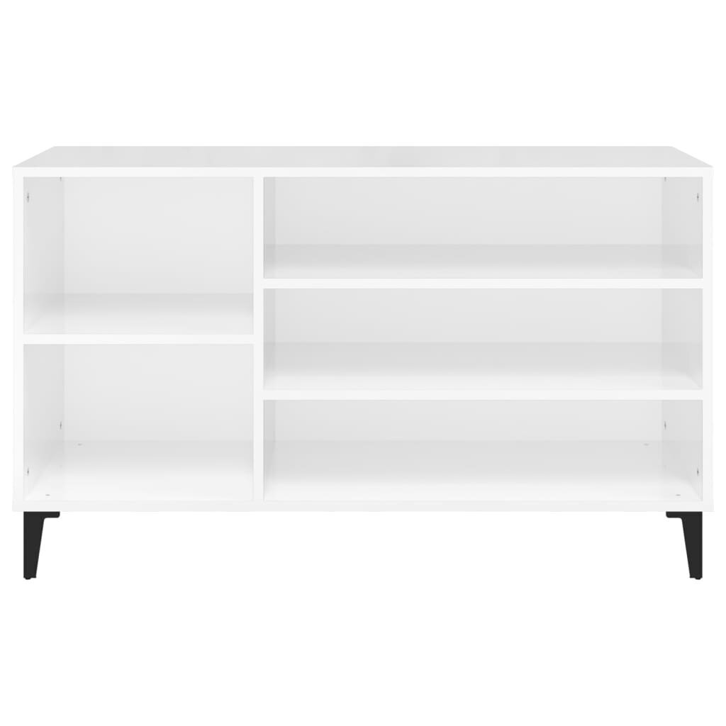 vidaXL Kenkäkaappi korkeakiilto valkoinen 102x36x60 cm tekninen puu hinta ja tiedot | Kenkäkaapit ja -hyllyt | hobbyhall.fi