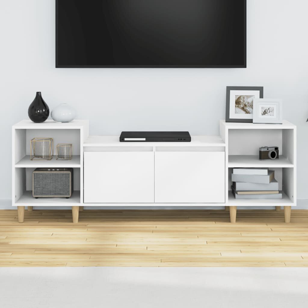 vidaXL TV-taso valkoinen 160x35x55 cm tekninen puu hinta ja tiedot | TV-tasot | hobbyhall.fi