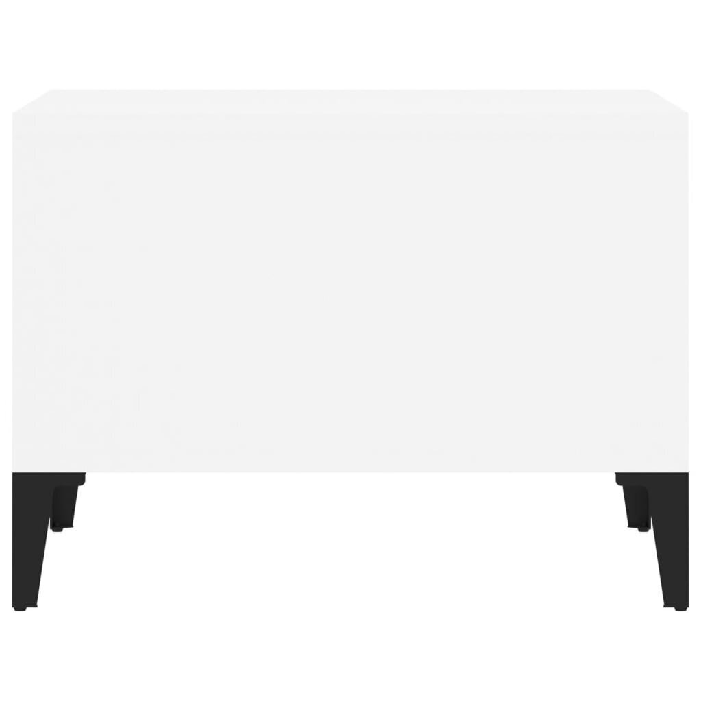 vidaXL Sohvapöytä valkoinen 60x50x36,5 cm tekninen puu hinta ja tiedot | Sohvapöydät | hobbyhall.fi
