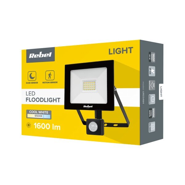 LED Rebel 20w valonheitin hämärätunnistimella hinta ja tiedot | Taskulamput ja valonheittimet | hobbyhall.fi