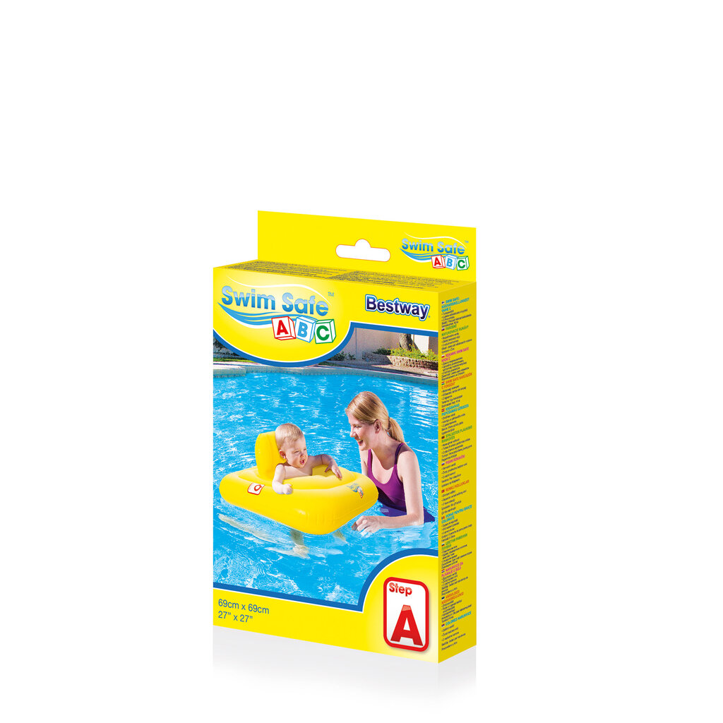 Uimarengas vauvoille Bestway Swim Safe, 69x69 cm hinta ja tiedot | Puhallettavat vesilelut ja uima-asusteet | hobbyhall.fi