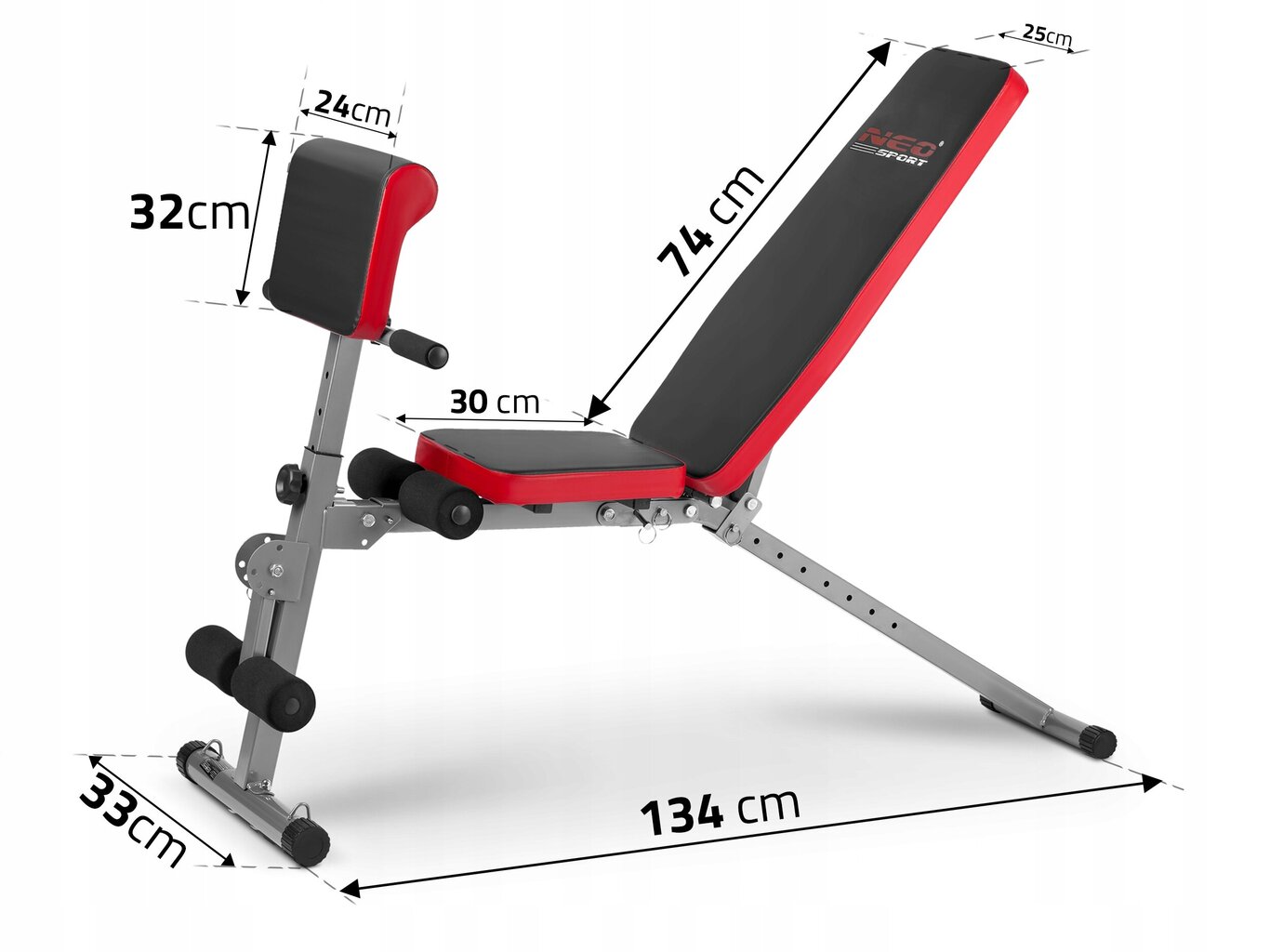 Harjoituspenkki Neo-Sport NS-213 hinta ja tiedot | Treenipenkit | hobbyhall.fi