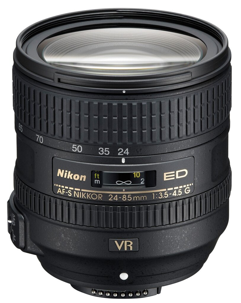 Nikon AF-S NIKKOR 24-85mm f/3.5-4.5G ED VR - Valkoisessa laatikossa (white box) hinta ja tiedot | Objektiivit | hobbyhall.fi