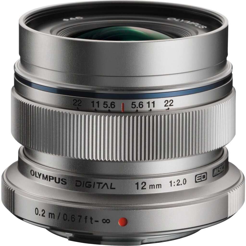 Olympus M.ZUIKO DIGITAL ED 12mm F2 (Silver) hinta ja tiedot | Objektiivit | hobbyhall.fi