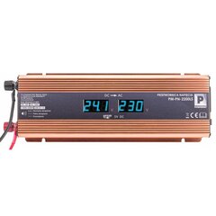 Jännitteenmuunnin/muunnin PowerMat LCD, 24V, 2200W hinta ja tiedot | Muuntimet ja invertterit | hobbyhall.fi