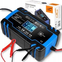 Automaattinen akkulaturi, 12V, 24V LCD hinta ja tiedot | Auton akkulaturit | hobbyhall.fi