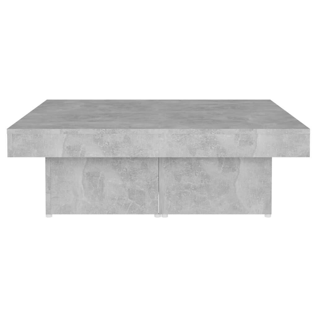 vidaXL Sohvapöytä betoninharmaa 90x90x28 cm lastulevy hinta ja tiedot | Sohvapöydät | hobbyhall.fi