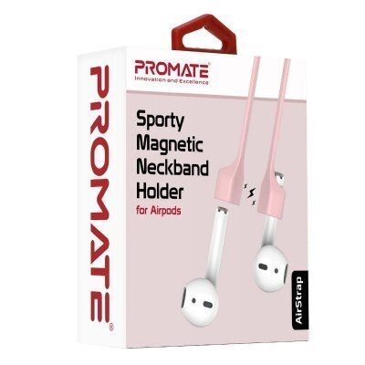 Promate AirStrap Silicone Neckband AirPods Pink hinta ja tiedot | Kuulokkeet | hobbyhall.fi