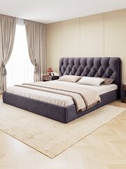 Sänky CROWN, 160x200 cm, harmaa hinta ja tiedot | Sängyt | hobbyhall.fi