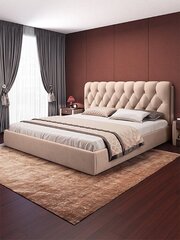 Sänky CROWN, 140x200 cm, beige hinta ja tiedot | Sängyt | hobbyhall.fi